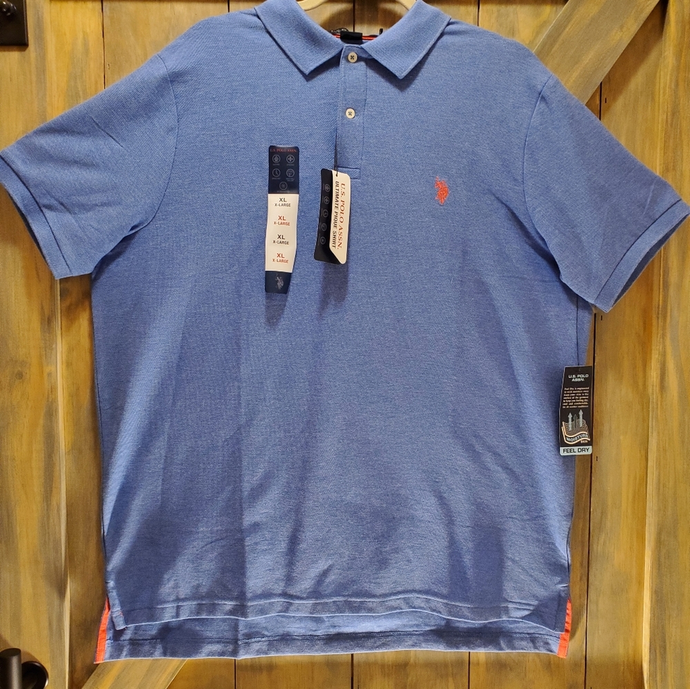 NWT Mens U.S. Polo Assn. Ultimate Pique Shirt SzXL